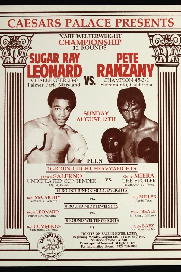 Sugar Ray Leonard Vs. Pete Ranzany