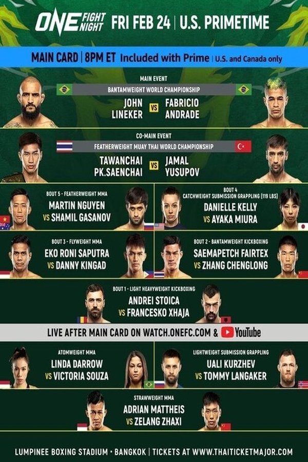 ONE Fight Night 7: Lineker Vs. Andrade II