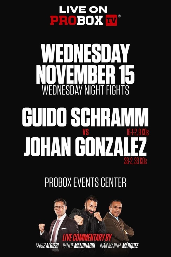 Guido Emmanuel Schramm Vs. Johan Gonzalez
