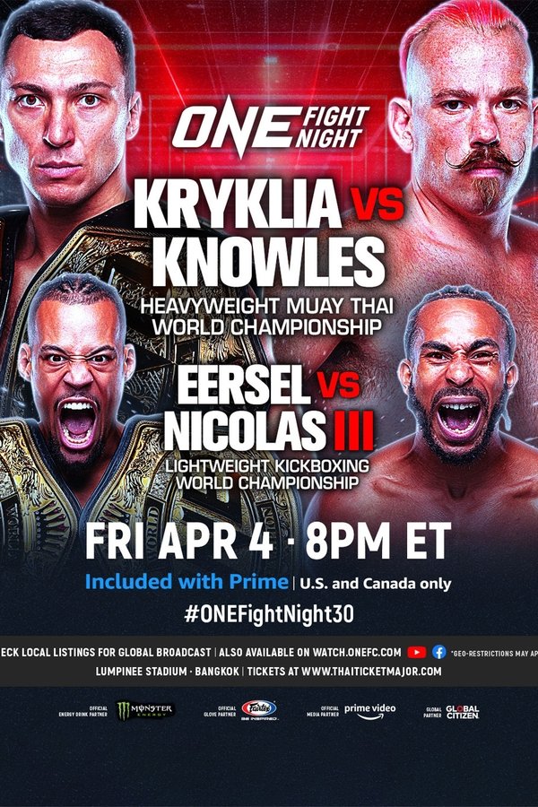 ONE Fight Night 30: Kryklia Vs. Knowles