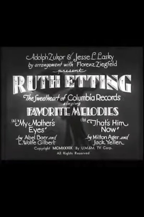 Ruth Etting In Favorite Melodies
