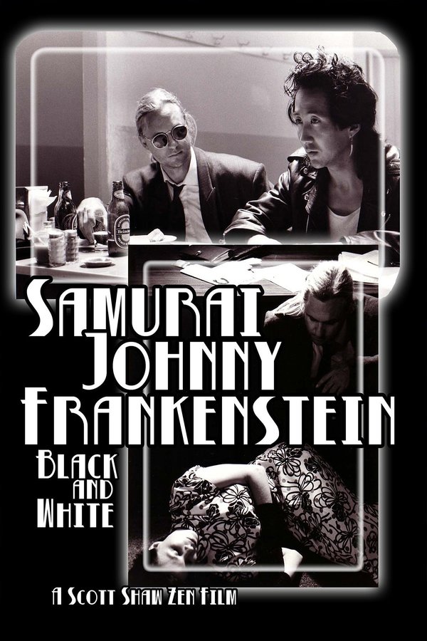 Samurai Johnny Frankenstein Black And White