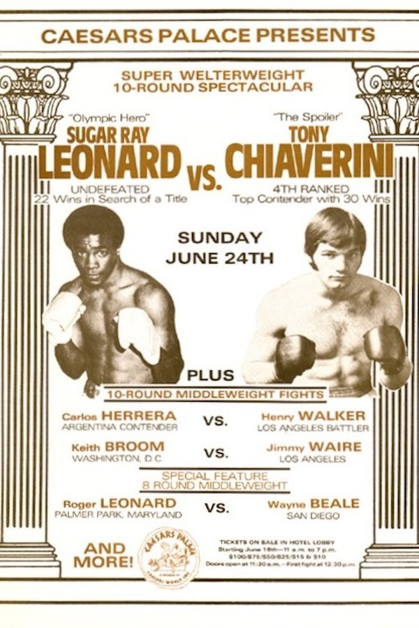 Sugar Ray Leonard Vs. Tony Chiaverini