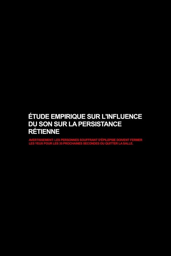 Empirical Study on the Influence of Sound on the Persistence of Vision