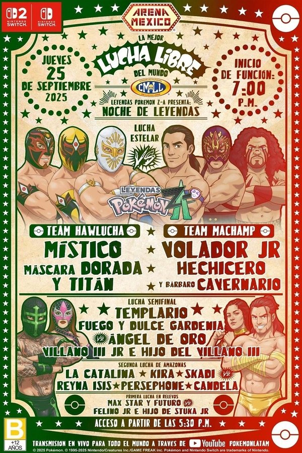 CMLL X Pokémon Legends: Z-A