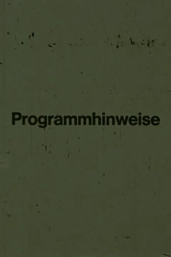 Programmhinweise