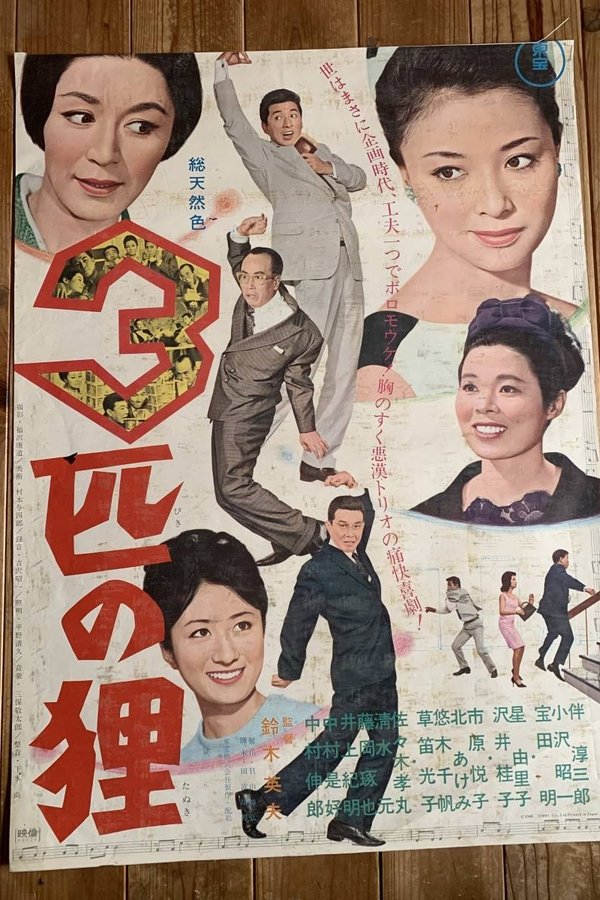 3匹の狸