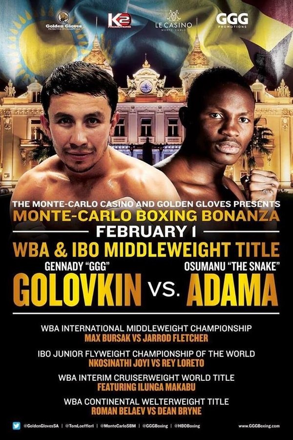 Gennady Golovkin Vs. Osumanu Adama