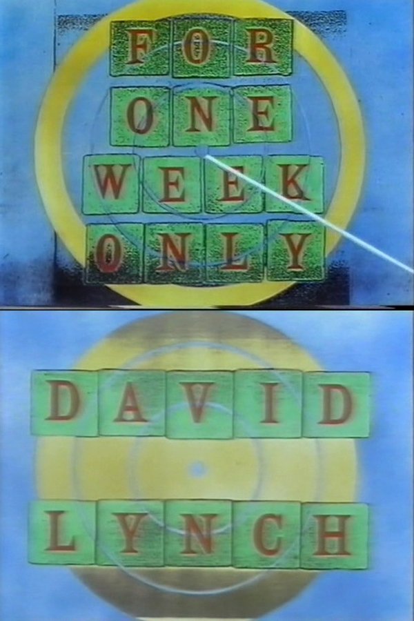 Jonathan Ross Presents For One Week Only: David Lynch
