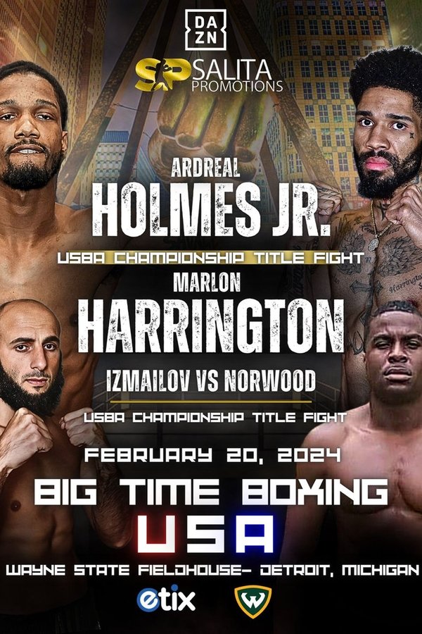Ardreal Holmes Jr Vs. Marlon Harrington