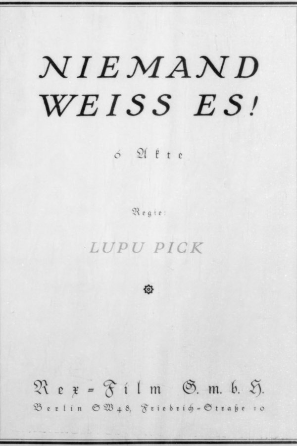 Niemand Weiß Es