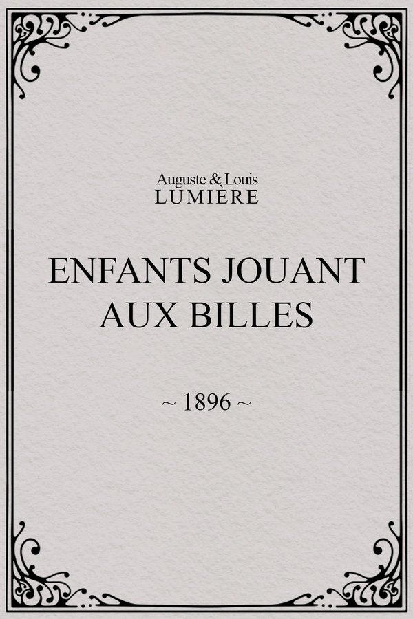 Enfants jouant aux billes