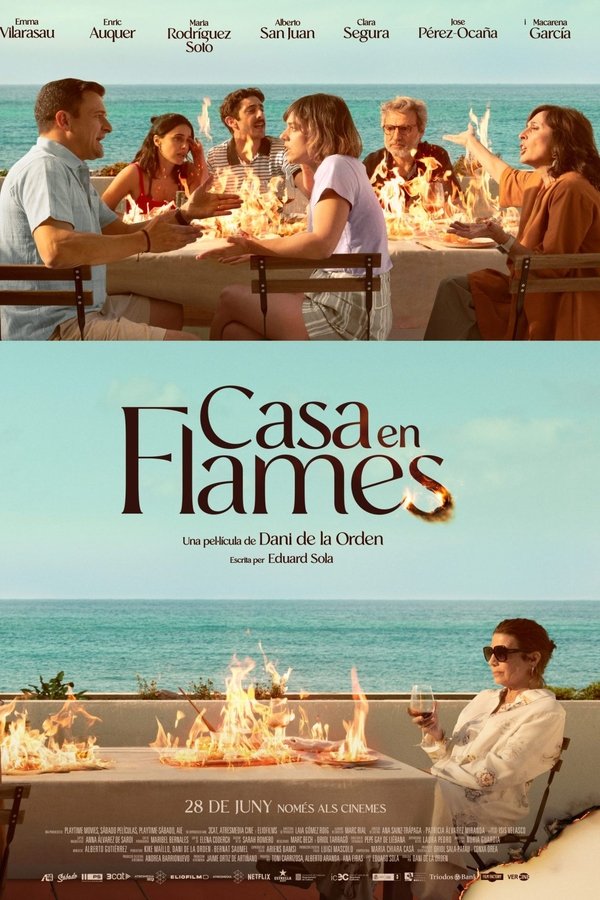 Casa en flames poster