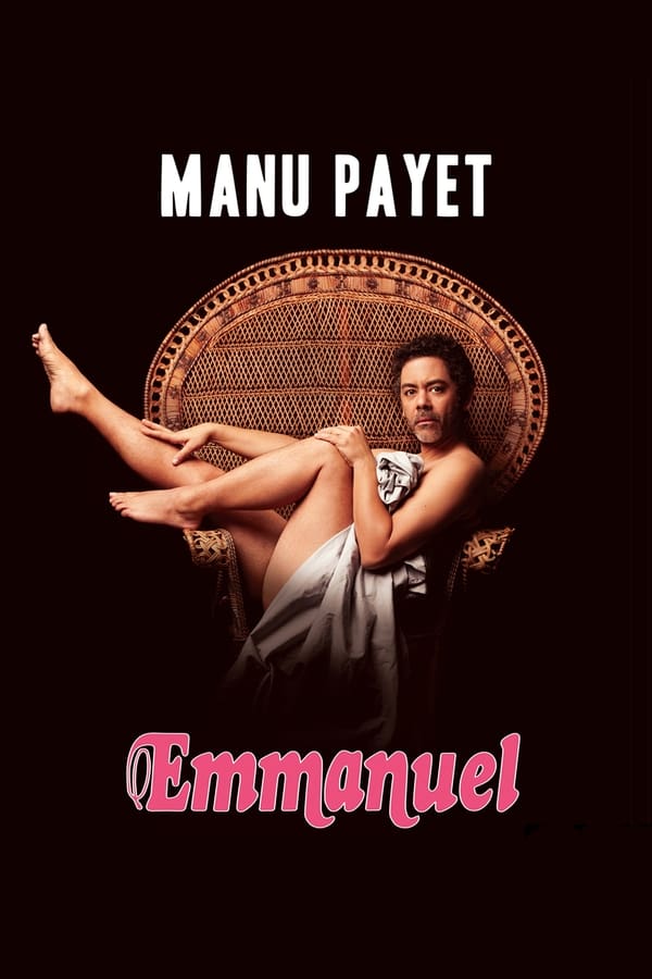 Intimiste mais toujours aussi drolatique, Emmanuel, le nouveau spectacle de Manu Payet, donne le ton dès la lecture de l'affiche : nu et enveloppé d'un drap, il pose à la façon de la célèbre affiche du film érotique Emmanuelle dans son tout aussi célèbre fauteuil en osier. Manu va parler de lui et de sa vie, et l'on est fort aise de l'écouter. Toujours aussi énergique, il transmet à son public, durant 2 heures de spectacle, tout le punch ayant fait son succès dans son premier spectacle.