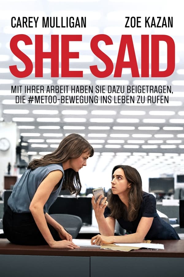 Die Journalistinnen Jodi Kantor und Megan Twohey arbeiten bei der New York Times und gehen den Vorwürfen sexuellen Fehlverhaltens von Harvey Weinstein auf den Grund. Sie decken ein Netz von Lügen und sexuellen Missbräuchen auf. Mit ihrer Arbeit haben sie dazu beigetragen, die #MeToo-Bewegung ins Leben zu rufen und das jahrzehntelange Schweigen über das Thema sexuelle Übergriffe in Hollywood zu brechen.