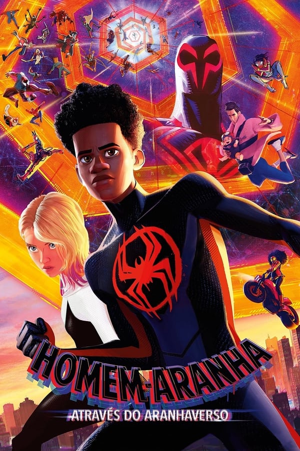 Miles Morales regressa para o próximo capítulo da saga Universo-Aranha, vencedora deum Óscar. Uma aventura épica que transportará o amigo da vizinhançade Brooklyn, Homem-Aranha, através do Multiverso para unir forças com Gwen Stacy euma nova equipa de Pessoas-Aranha. Miles, Gwen e esta equipa irão enfrentar um vilão muito mais poderoso do que qualquer outro antes encontrado.