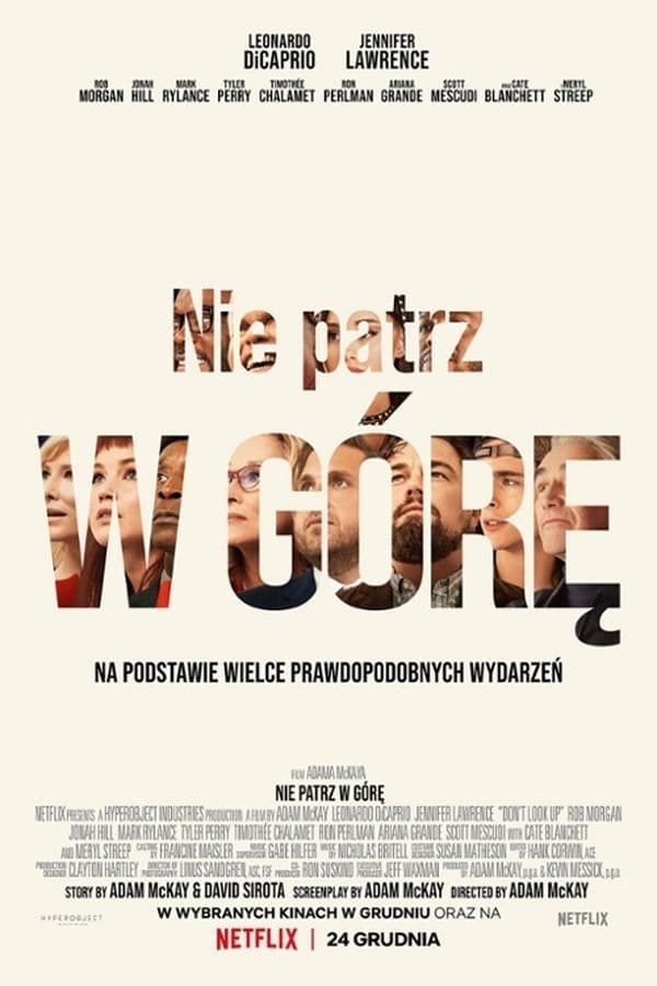 Studentka astronomii Kate Dibiasky i jej profesor dr Randall Mindy odkrywają, że po obrzeżach galaktyki krąży kometa. Problem w tym, że znajduje się na kursie kolizyjnym z Ziemią. Jakby tego było mało, nikt się nią nie przejmuje. Okazuje się, że ostrzeganie ludzkości przed zabójczym zagrożeniem wielkości Mount Everestu prowadzi do wielu niezręcznych sytuacji. Z pomocą dra Oglethorpe'a Kate i Randall szturmują media, zaczynając od biura beztroskiej prezydent Orlean i jej spolegliwego syna Jasona, który jest też szefem jej sztabu, a kończąc w optymistycznym porannym programie The Daily Rip prowadzonym przez Brie i Jacka. Do zderzenia komety z Ziemią zostało tylko sześć miesięcy, a opanowanie 24-godzinnego cyklu obiegu informacji i przyciągnięcie uwagi zafascynowanej mediami społecznościowymi opinii publicznej zanim będzie za późno, okazuje się szokująco komicznym doświadczeniem. Co trzeba zrobić, żeby świat po prostu spojrzał w górę?