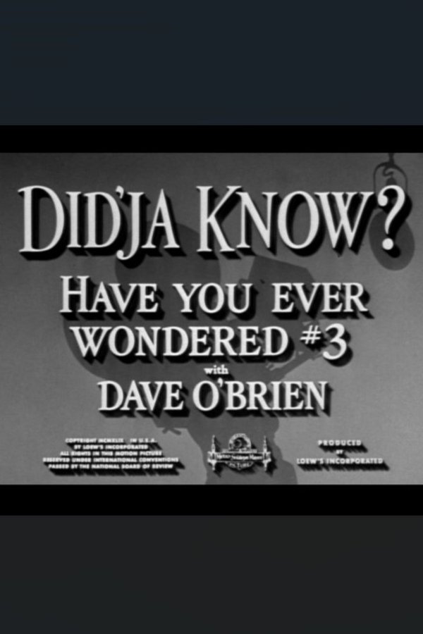 Did'ja Know?