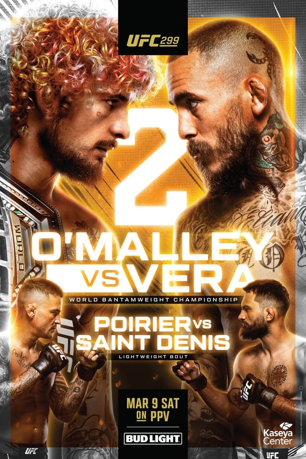 UFC 299: O'Malley vs. Vera 2 was a mixed martial arts event produced by the Ultimate Fighting Championship that took place on March 9, 2024, at the Kaseya Center in Miami, Florida, United States.
