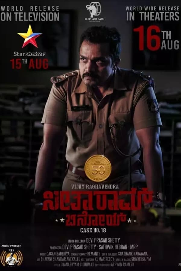 Seetharam, a cop, gets transferred to a remote village in Shimoga Dist Aanegadde finds himself in middle of a bunch of smart yet cruel thieves. Will he catch them?  National award winner Chinnari Mutta Sri Vijaya Raghavendra’s 50th Cinema.  Releasing Date:
 15th August – On Star Suvarna
 16th August – In Cinemas