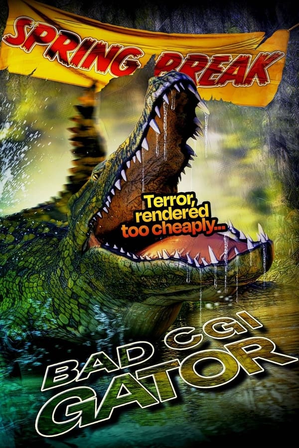 Six college grads on spring break get a cabin in the swamplands of Georgia. Once there, they decide to throw their school laptops in a backyard lake in an act of youthful defiance, which unknowingly turns a lurking alligator into the dreaded and insatiable… BAD CGI GATOR!