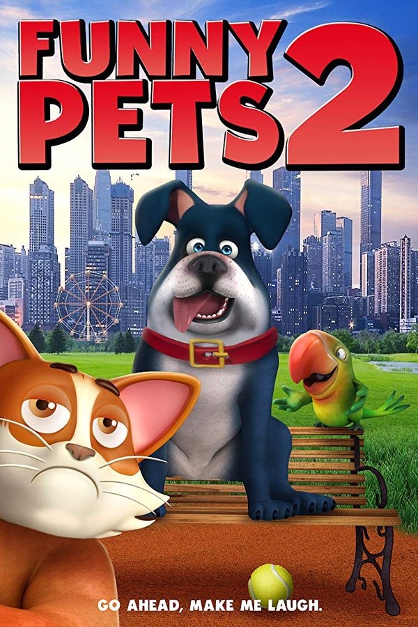 When a pooch named Jerry, a sassy cat named Mandy and their squeaker buddy Frank the parrot are left home all alone, they do what any pet does when their owners go to work, Watch Funny Pets on TV! The three friends go at it to decide who is the funniest, craziest, wackiest pet in the animal kingdom, in this sequel to 2016's Funny Life of Pets. It's the purrfect movie for any pet lover!