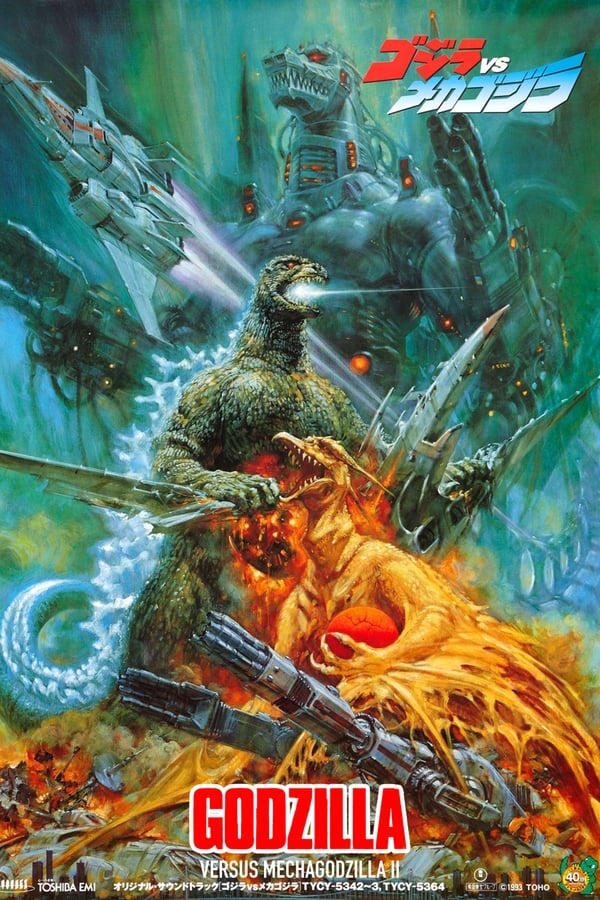 The U.N.G.C.C. (United Nations Godzilla Countermeasure Center) recovers the remains of Mecha-King Ghidorah and construct Mechagodzilla as a countermeasure against Godzilla.  Meanwhile, a giant egg is discovered along with a new monster called Rodan. The egg is soon found to be none other than an infant Godzillasaurus.