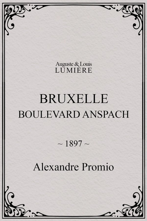 Bruxelles, Boulevard Anspach poster
