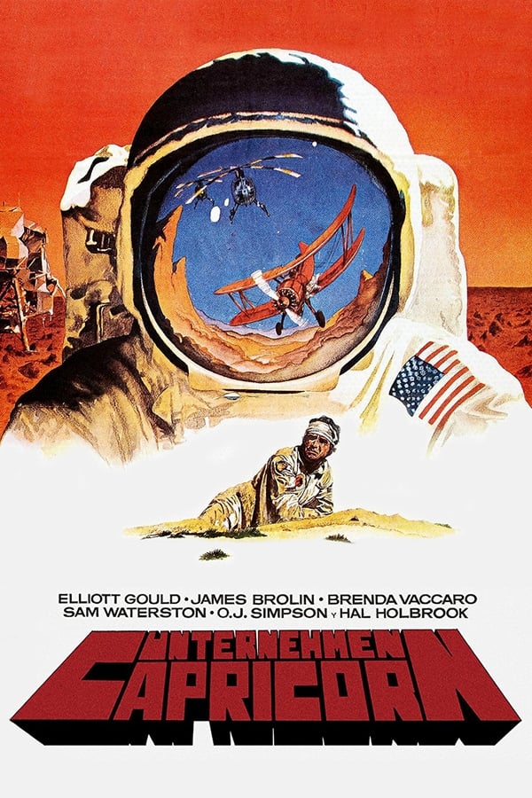 Science-Fiction-Thriller aus dem Jahr 1978. Unternehmen Capricorn soll die erste bemannte Mars-Mission werden. Doch kurz vor dem Start werden die drei Astronauten aus dem Schiff geholt. Es stellt sich heraus, dass die Mission nur vorgetäuscht werden soll, um der NASA nicht finanzielle Schwierigkeiten zu machen und ihr Ansehen zu wahren. Mit Elliott Gould und James Brolin.