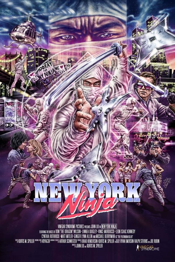 After his wife is murdered, a man becomes a ninja to take revenge on her killers across the streets of New York, in this film that was originally abandoned in 1984 until it was discovered and completed by Vinegar Syndrome.