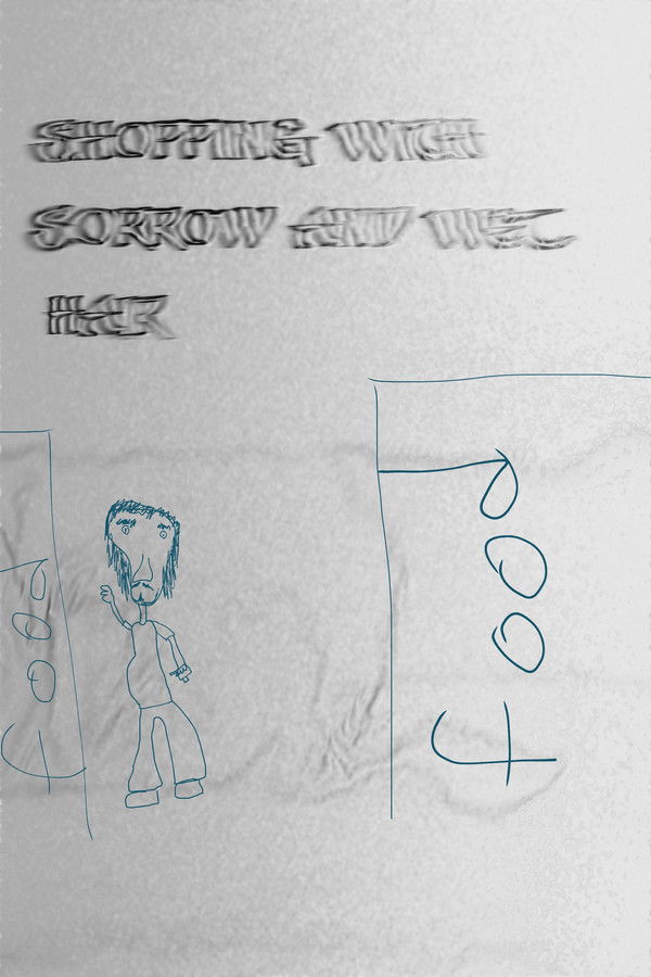 Shopping with sorrow and wet hair