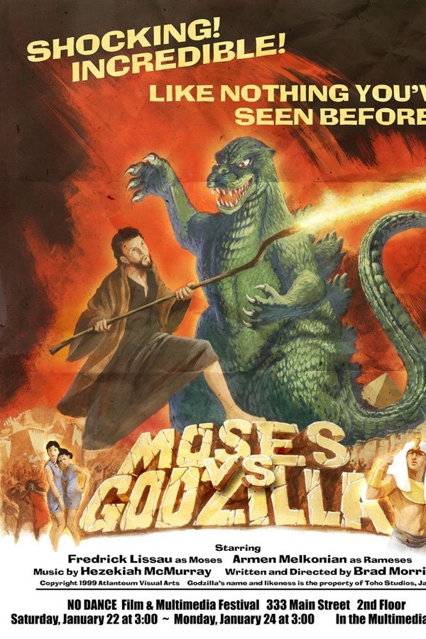 Moses vs. Godzilla poster