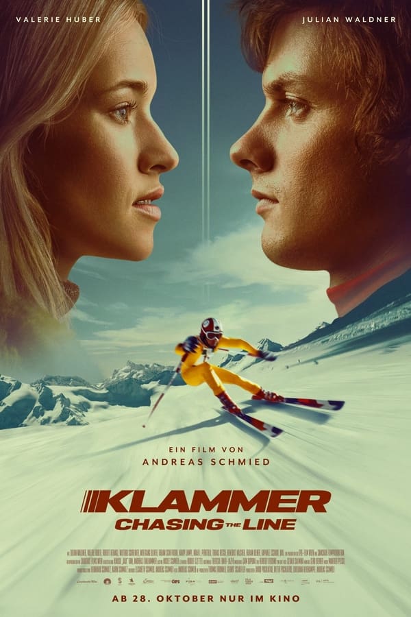 Podczas zjazdu na Zimowych Igrzyskach Olimpijskich w 1976 roku Franz Klammer, znajduje się w 