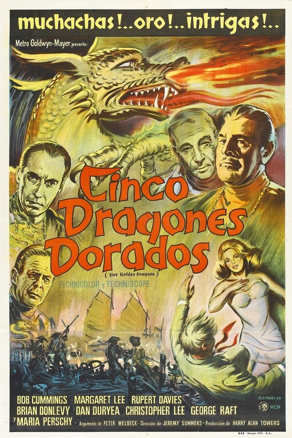 Cinco dragones dorados