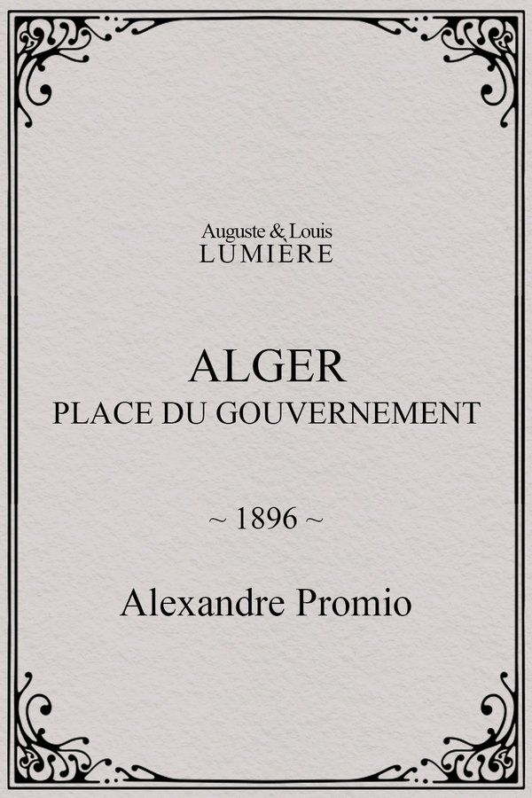 Alger : place du gouvernement poster