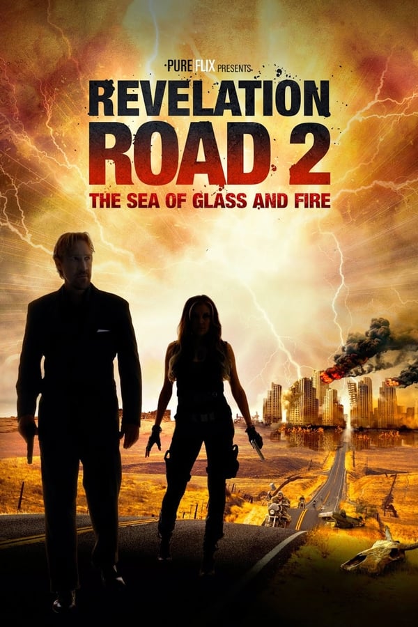 ROAD 2: THE SEA OF GLASS AND FIRE picks up where the first film in the series ends. After the rapture has taken place, JOSH MCMANUS (David A. R. White) is left behind and goes on a journey to find out what has happened and attempts to travel home to find his family. Before he can go anywhere, he is confronted again by the biker gang that harassed him previously and he joins forces with a young girl whose family has been taken up into the sky by God along with other believers. Chasing Josh at every turn is the brutal outlaw HAWG (Brian Bosworth) and his rolling gang of killers. On the day after the Biblical rapture, law and order have broken down - the highways have become a no-mans-land of bandits and looters. Josh's world has been shaken to the core, and he must make a choice, embrace his past as a man of violence, or learn a new path and become a man of faith. Which will he choose?