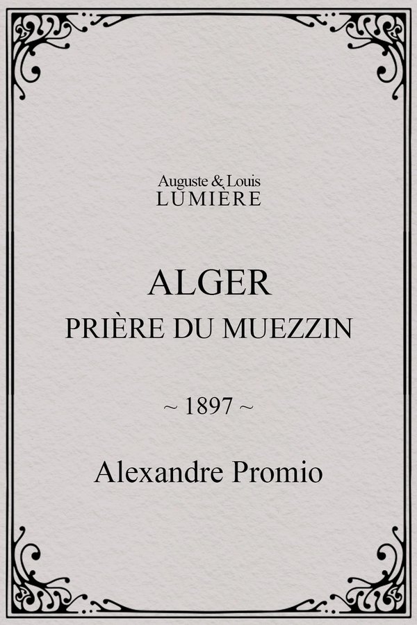 Alger : prière du muezzin poster