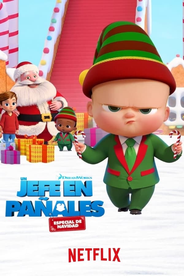 La Nochebuena se complica cuando el Bebé Jefazo ocupa el lugar de uno de los elfos de Papá Noel por error y se queda atrapado en el Polo Norte.
