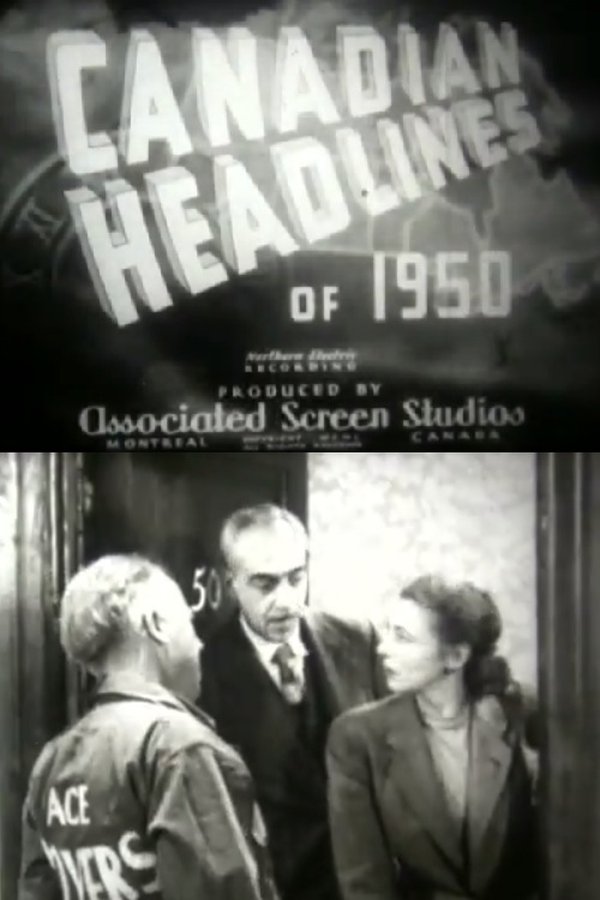 Canadian Headlines of 1950 poster