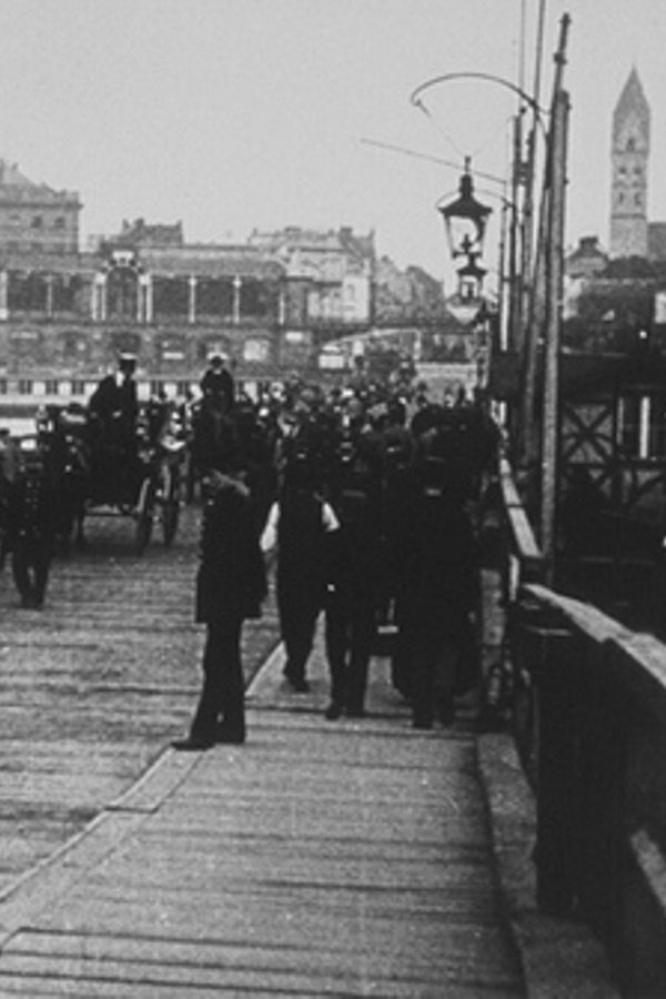 Pont de bateaux poster