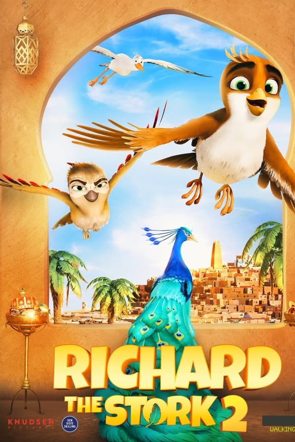 Richard, a sparrow who was adopted by a stork family, is wintering at the Great Lake in Northern Africa. When he realises that he won’t be the one to lead his flock back North, Richard decides to fly away to travel on his own and crosses paths with Samia and her sparrow flock, who are being held captive by evil marabous under the control of the greedy peacock Zamano. The only chance of freedom for the sparrows is to solve a riddle and find the Great Jewel, which will call upon teamwork, trust and most of all- spork (sparrow + stork) skills.