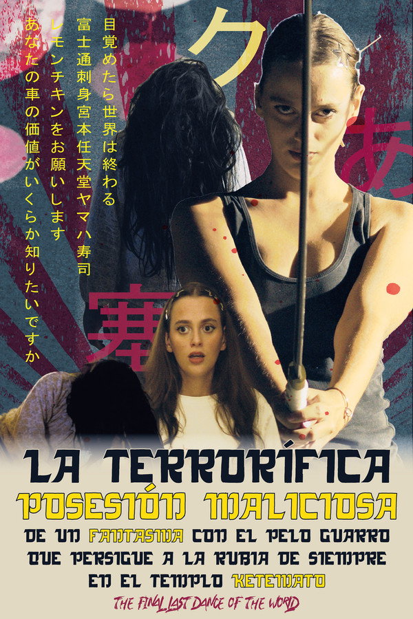 La terrorífica posesión maliciosa de un fantasma con el pelo guarro que persigue a la rubia de siempre en el templo Ketemato. The final last dance of the world