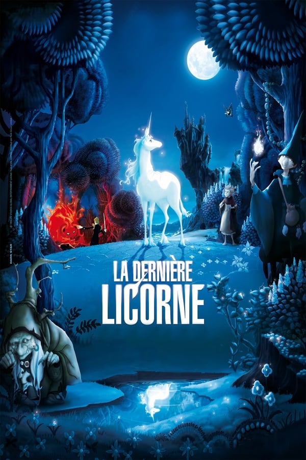 Au cœur d’une forêt enchantée vit une licorne solitaire. Un jour, elle entend deux chasseurs déplorer la disparition des licornes. Serait-elle vraiment la dernière de son espèce ? En quête de réponses, elle quitte la forêt mais ne tarde pas à se faire capturer par la Mère Fortune qui l’expose dans son carnaval de créatures mythologiques. Heureusement, l’assistant de la sorcière, un jeune magicien maladroit du nom de Schmendrick, vient à sa rescousse. Ensemble, ils se mettent en route pour le château du roi Haggard où, dit-on, le redoutable Taureau de Feu aurait entraîné toutes les licornes du monde…