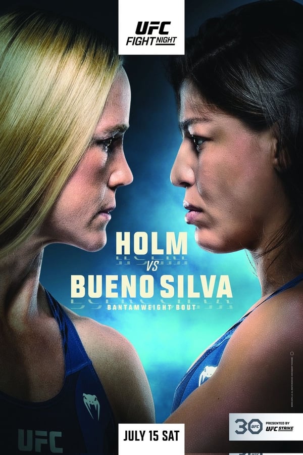 UFC on ESPN 49: Holm vs. Bueno Silva was a mixed martial arts event produced by the Ultimate Fighting Championship taking place on July 15, 2023, at the UFC Apex facility in Enterprise, Nevada, part of the Las Vegas Metropolitan Area, United States. A women's bantamweight bout between former UFC Women's Bantamweight Champion Holly Holm and Mayra Bueno Silva headlined the event.