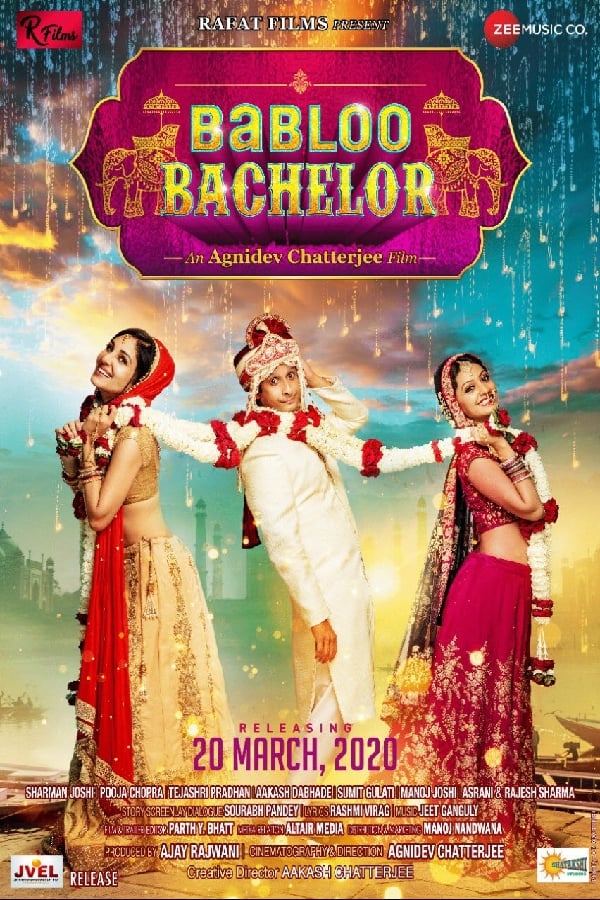 Babloo bachelor is a comedy genre film, in which Sharman Joshi is playing the protagonist. The story of the film is based on UP, where a well to do family had always dreamt of their son's wedding with great pomp and show.