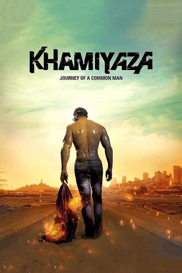 Khamiyaza is the story of a common man Abhimanyu who dares to save the life of a social worker Satya Prakash without knowing that Satya Prakash is on Mantri's target. so in return, Abhimanyu sacrifices his own life for his good deeds Khamiyaza is a story of corruption