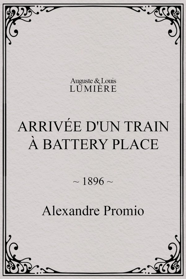 New York. Arrival of a Train at Battery Place poster