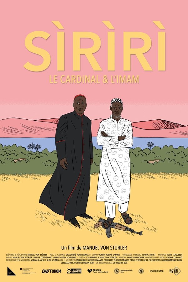 Depuis 2013, la République de Centrafrique s’enlise dans un conflit qui oppose groupes armés chrétiens et musulmans. Pendant que les diamants et l’or sont commercialisés dans l’indifférence globale, un cardinal et un imam luttent ensemble pour la coexistence inter- religieuse car, pour eux, cette guerre n’a rien à voir avec la religion.  Tourné en RCA et à l’ONU à Genève, porté par deux hommes résolus, le nouveau film de Manuel von Stürler (HIVER NOMADE) interroge le vivre ensemble, la place des humains face aux intérêts économiques et politiques - et les valeurs qui résonnent en chacun de nous.