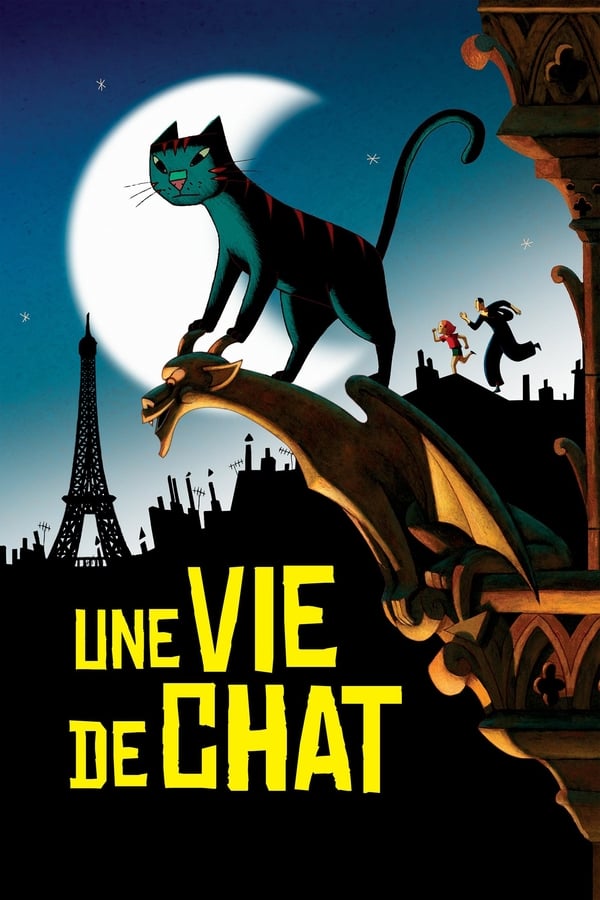 Dino est un chat qui partage sa vie entre deux maisons. Le jour, il vit avec Zoé, la fillette d’une commissaire de police. La nuit, il escalade les toits de Paris en compagnie de Nico, un cambrioleur d’une grande habileté. Jeanne, la commissaire de police, est sur les dents. Elle doit à la fois arrêter l’auteur de nombreux vols de bijoux, et s’occuper de la surveillance du Colosse de Nairobi, une statue géante convoitée par Costa, le criminel responsable de la mort de son mari policier. Depuis ce drame, la fillette ne dit plus un mot. Les événements vont se précipiter la nuit où Zoé surprend Costa et sa bande. Une poursuite s’engage, qui durera jusqu’au matin, et qui verra tous les personnages se croiser, s’entraider ou se combattre, jusque sur les toits de Notre-Dame…