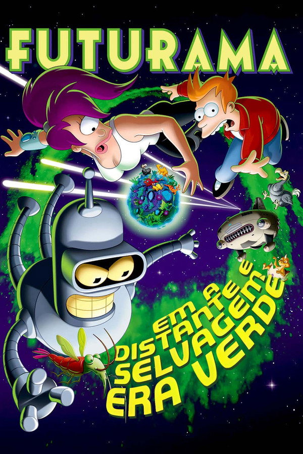Capa de Futurama - Em Distante e Selvagem Era Verde